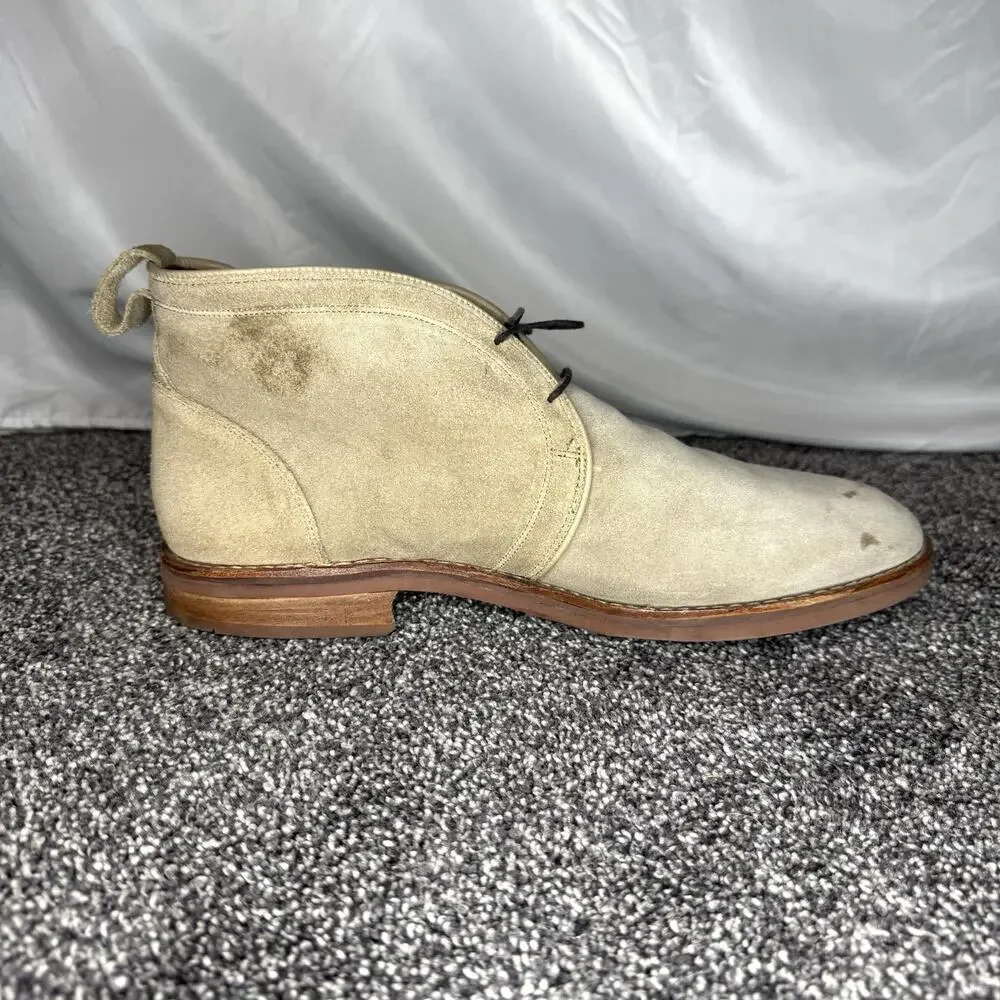 Allen Edmonds Suede Chukka Boots Mens 10 D Tan Sand Anorak Leather Sole 2226 USA